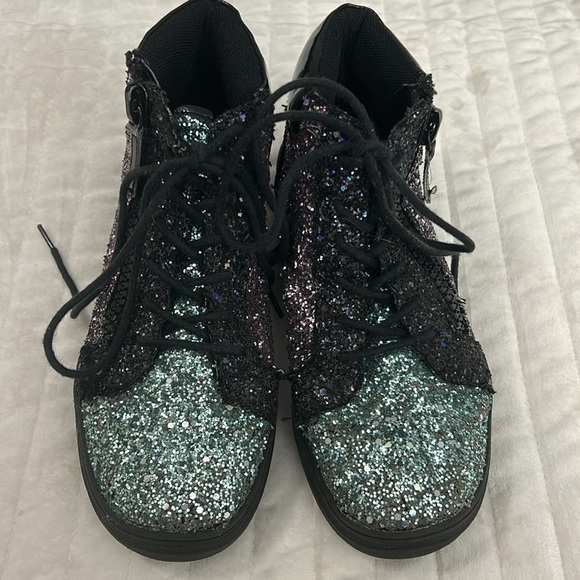 Girls Nina size 3 glitter boots - Picture 2 of 7